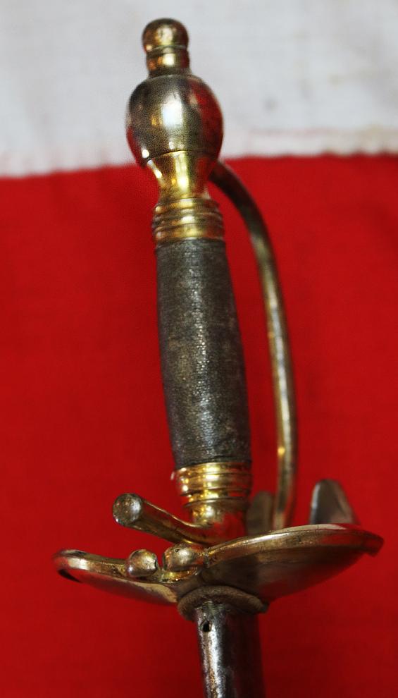 A Superb, Original, 1796 Heavy Cavalry Officer's Sword, Napoleonic Wars and Waterloo Period, with a Broadsword Blade, Steel Combat Scabbard with Close Combat Blade Impact