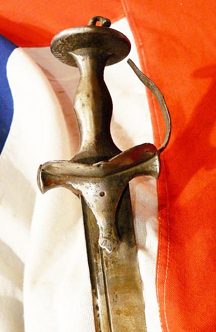 A Beautiful Early Sikh Khanda Hilt Firangi Sword 17th to 18th Century