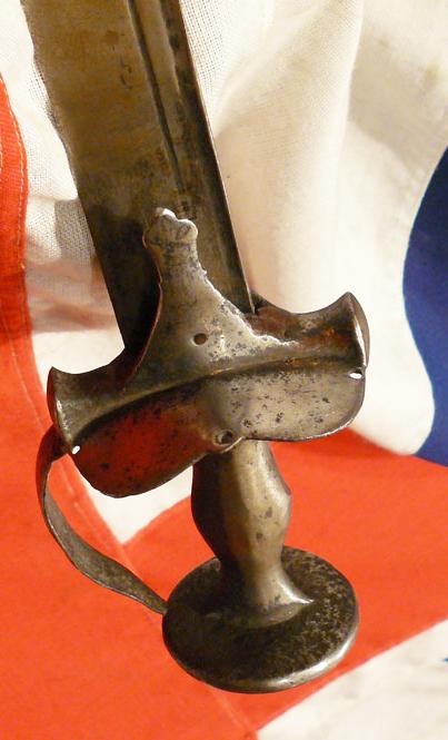 A Beautiful Early Sikh Khanda Hilt Firangi Sword 17th to 18th Century