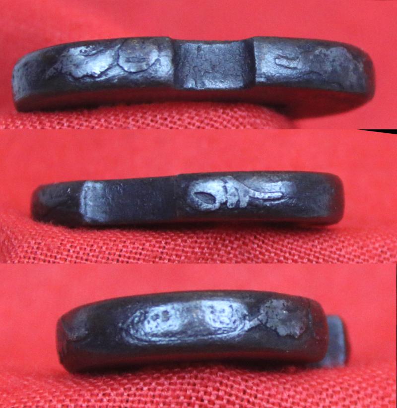 An Edo Period, 1603 -1867 Tanto Tsuba, Tetsu With Silver Inlaid Rim