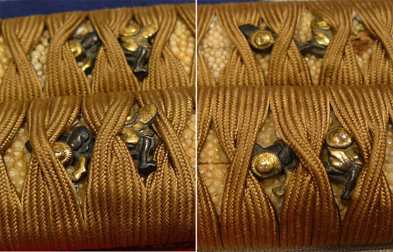 A Singularly Magnificent Original Antique Presentation Samurai Daisho. A Signed Original Edo Period Daito By Muneyoshi Presented to Yoshifuji, In the Fortuitous Time of The Midwinter, In The Year of the Rabbit, in The Reign of Emperor Keio