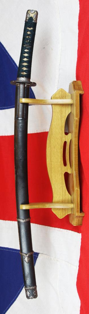 A 600 Year Old Samurai Wakazashi, Higo Han Dachi Mounted, Signed by Nobukuni