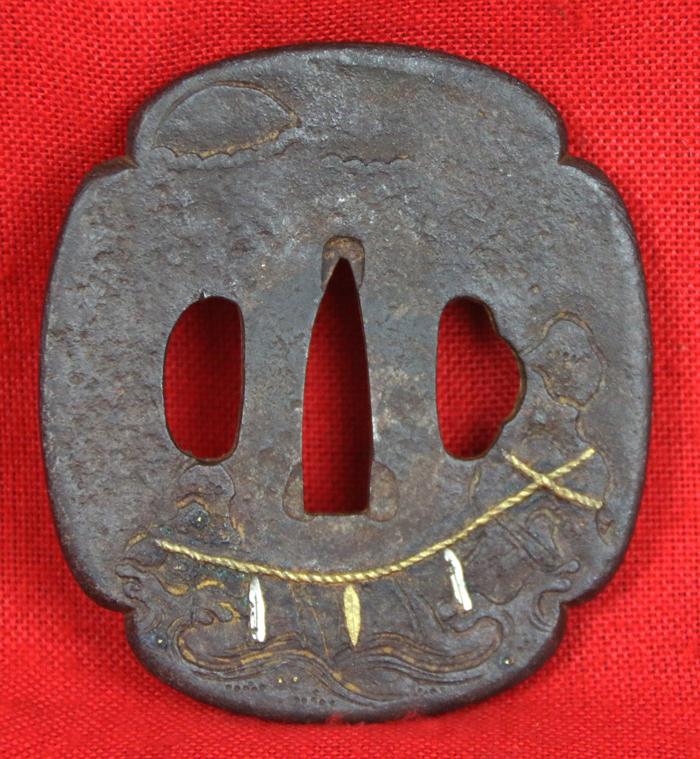 A 600 Year Old Samurai Wakazashi, Higo Han Dachi Mounted, Signed by Nobukuni