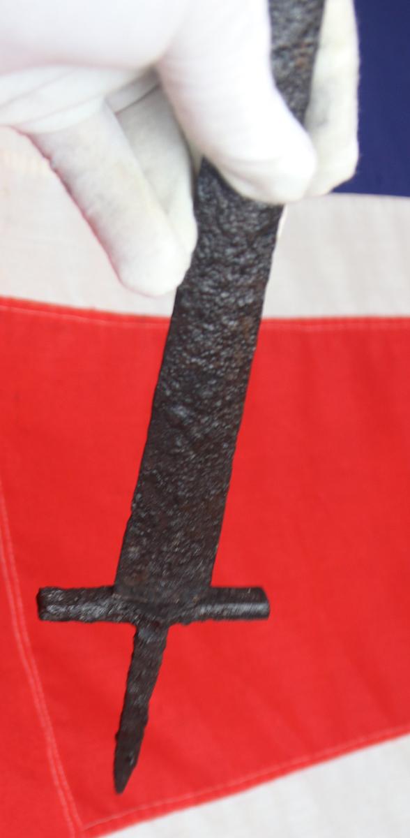 A Most Rare, Original, 1st Century Ancient Roman-Parthian Wars Period Dagger with Cross Guard. From The Time of Julius Caeser and Augustus Caeser. Circa 2000 Years Old