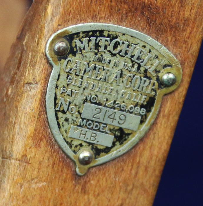 A Most Scarce Piece of Early 20th Century Movie Equipment. A Mitchell Camera Corporation Movie Camera Tripod. Known As The Camera That Filmed Hollywood