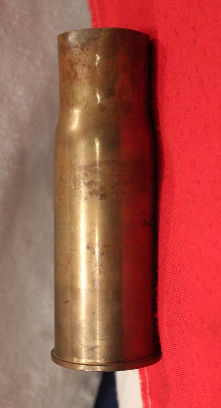 A Very Rare WW2 Japanese Shell Case From a Type 11 37mm Infantry Anti Tank Gun