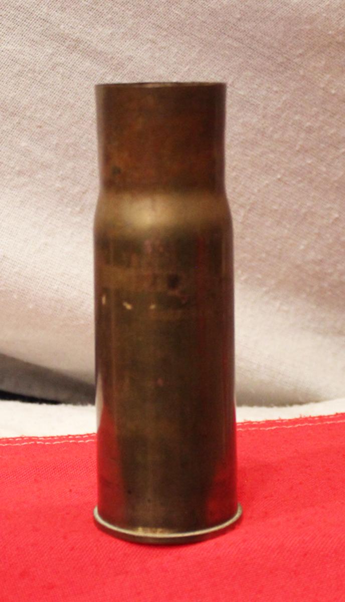 A Very Rare WW2 Japanese Shell Case From a Type 11 37mm Infantry Anti Tank Gun