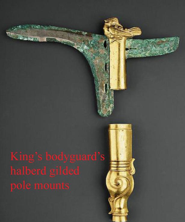 Archaic Zhou Dynasty Bronze Halberd or ‘Ge’ of a Zhou Dynasty Charioteer, Circa 5th Century BC. Used By a Warrior In the Period of the Great Military Doctrine 'The Art of War' by General Sun-Tzu