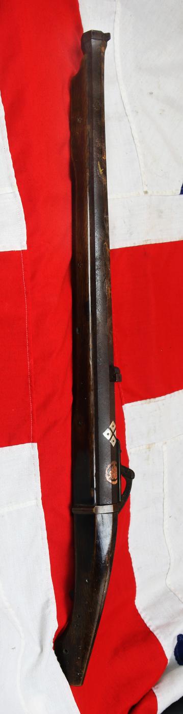 A Simply Magnificent, Huge, Ozutso Samurai Hand Cannon Teppo Matchlock Gun, of Negishi Sukenobu, Inlaid With Silver and Gold Dragon With Both the Amago Clan of Kamei Kenenori and Tokugawa Clan Mons.