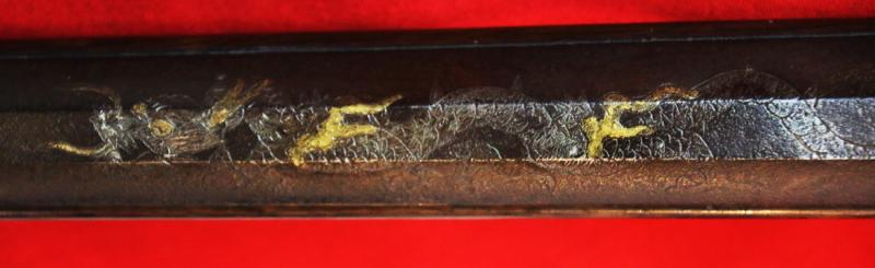 A Simply Magnificent, Huge, Ozutso Samurai Hand Cannon Teppo Matchlock Gun, of Negishi Sukenobu, Inlaid With Silver and Gold Dragon With Both the Amago Clan of Kamei Kenenori and Tokugawa Clan Mons.