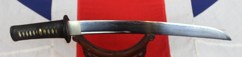 A Most Handsome Shinto O-Tanto, Around 300 years Old Circa 1720 With a Most Impressive and Beautiful Large Blade Used As A Powerful Close-Combat Small Sword and Suitable as a Post Combat 'Head Cutter'