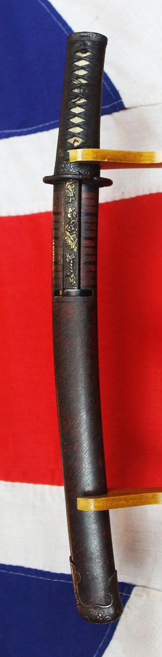 A Most Handsome Shinto O-Tanto, Around 300 years Old Circa 1720 With a Most Impressive and Beautiful Large Blade Used As A Powerful Close-Combat Small Sword and Suitable as a Post Combat 'Head Cutter'