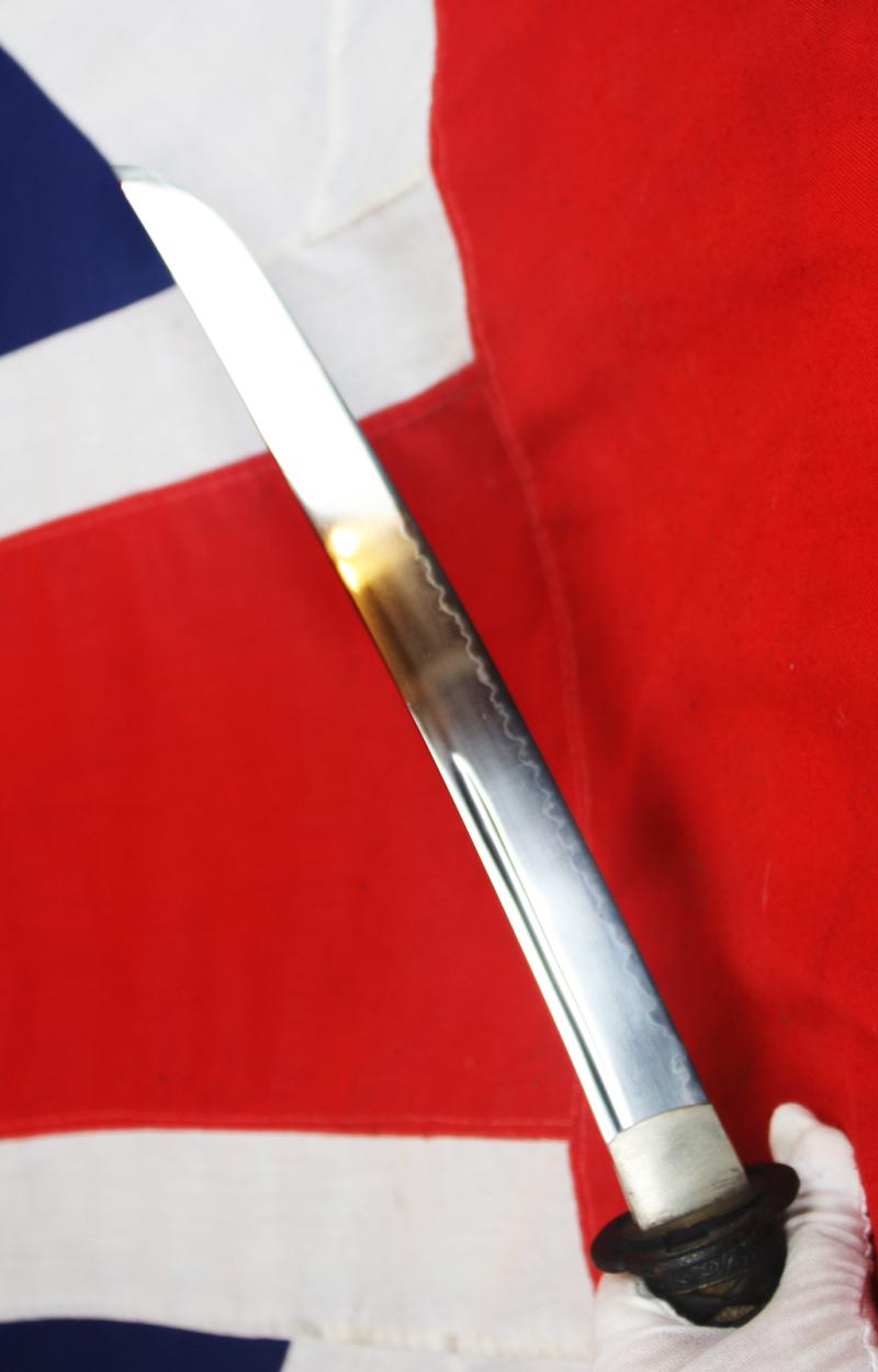 A Most Handsome Shinto O-Tanto, Around 300 years Old Circa 1720 With a Most Impressive and Beautiful Large Blade Used As A Powerful Close-Combat Small Sword and Suitable as a Post Combat 'Head Cutter'