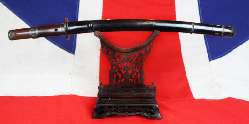 A Ko Wakizashi, or Long Sunobi Tanto, Signed Blade Shinto Period Circa 1650