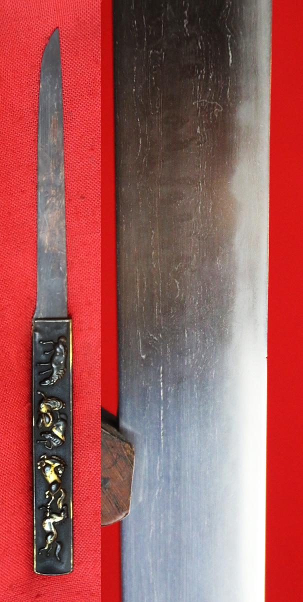 A Simply Stunning Edo Period Mighty Samurai Armour and Helmet Piercer Tanto, Around 250 Years Old. An Absolute Beautiful Example of Samurai Sword Artistry & Skill