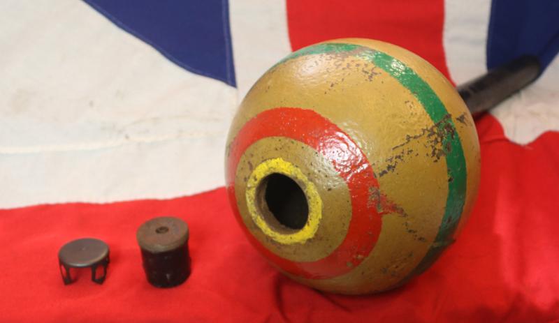 An Amazing WW1 British Trench Howitzer Maker Marked and Dated 1915, An Intriguing and Fascinating Souvenir of The Great War's Trench Warfare