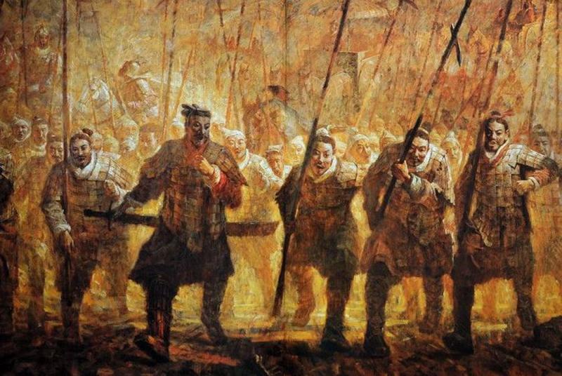 Archaic Zhou Dynasty Bronze Halberd or ‘Ge’ Circa 5th Century BC the Period of the Great Military Doctrine 'The Art of War' by General Sun-Tzu