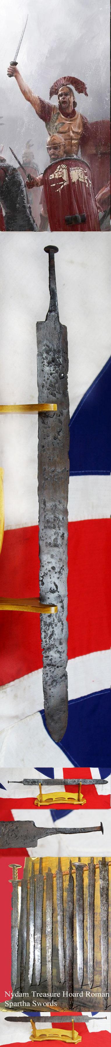 An Original, Rare, Anno Domini 4th Century. Original Roman Legionary's 'Spartha' Sword. An Amazing & Rare Historical Sword of The Roman Empire. Almost Identical To Those Discovered In The Nydam Treasure Horde of Nordam Mose in Denmark