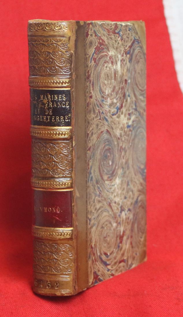 A Very Interesting & Beautiful French Leather Book on the Royal Marines And French Marines 1815 to I863 Les Marines de la France et de L'Angleterre 1815-1863 by Raymond, M. Xavier