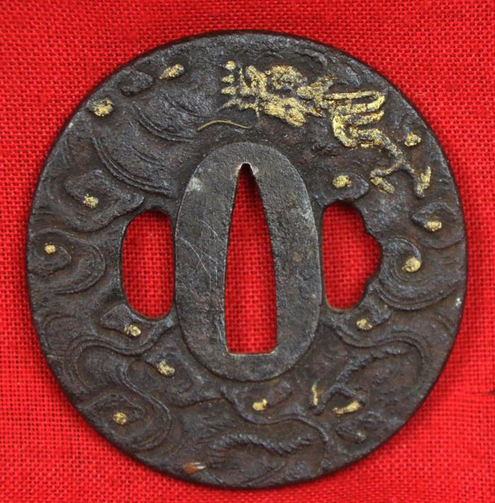 An Absolutely Superb, & Signed, Samurai’s Large Sunobi-Tanto or Wakazashi Late Koto to Early Shinto Period. Mutsu no Kami Daido School. Carved Horimono Blade With Bonji, of Fudō-myōō (不動明王), & Buddhist Ken Sword. Nabeshima Clan