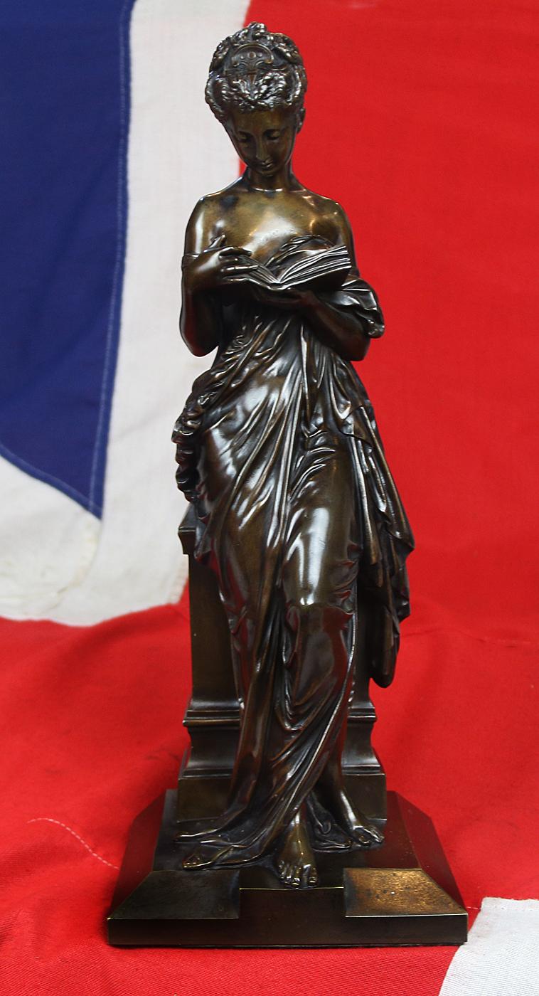 An Absolutely Stunning Napoleon IIIrd, French Bronze. The Woman Reading, ‘La Liseuse’ by World Renown Sculptor, Albert-Ernest Carrier-Belleuse, Mentor to His Apprentice Auguste Rodin Who Became One of The Worlds Most Famous and Valued Sculptors