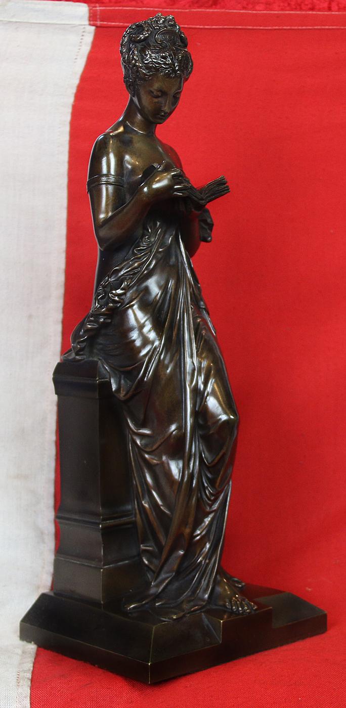 An Absolutely Stunning Napoleon IIIrd, French Bronze. The Woman Reading, ‘La Liseuse’ by World Renown Sculptor, Albert-Ernest Carrier-Belleuse, Mentor to His Apprentice Auguste Rodin Who Became One of The Worlds Most Famous and Valued Sculptors