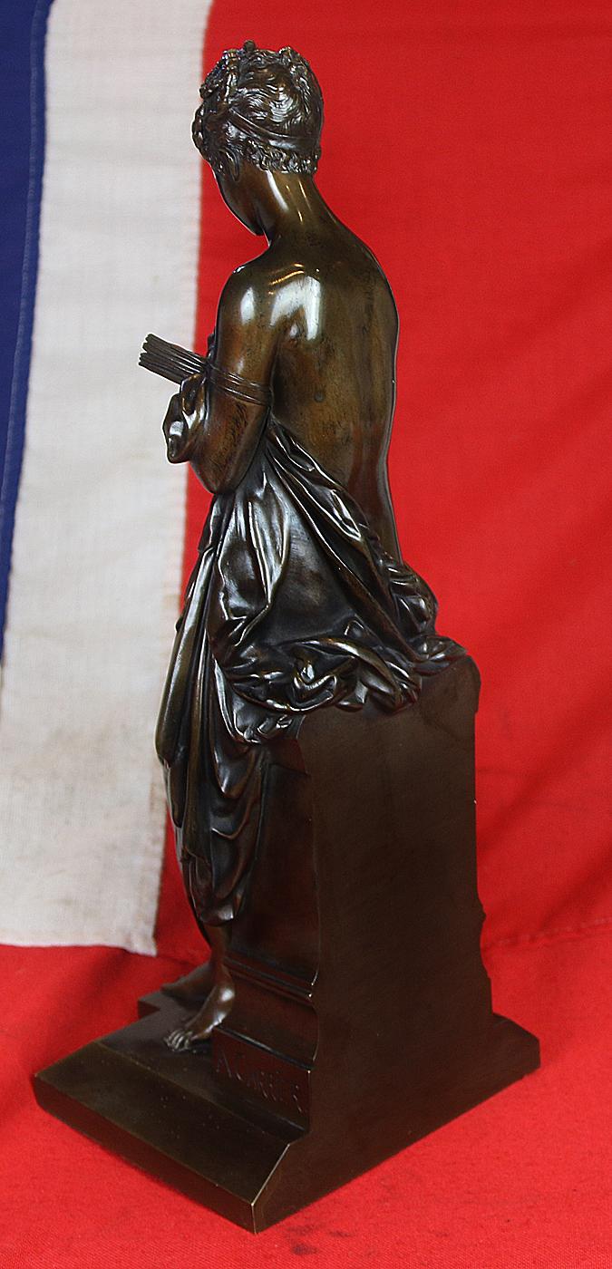 An Absolutely Stunning Napoleon IIIrd, French Bronze. The Woman Reading, ‘La Liseuse’ by World Renown Sculptor, Albert-Ernest Carrier-Belleuse, Mentor to His Apprentice Auguste Rodin Who Became One of The Worlds Most Famous and Valued Sculptors