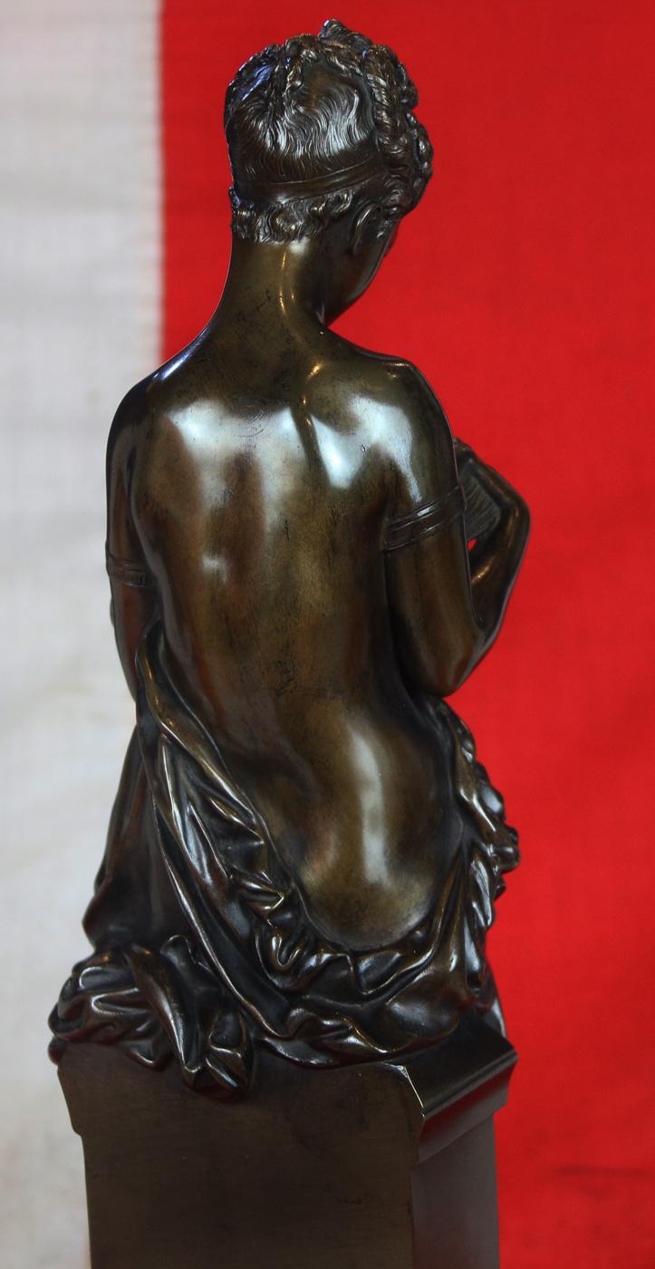 An Absolutely Stunning Napoleon IIIrd, French Bronze. The Woman Reading, ‘La Liseuse’ by World Renown Sculptor, Albert-Ernest Carrier-Belleuse, Mentor to His Apprentice Auguste Rodin Who Became One of The Worlds Most Famous and Valued Sculptors