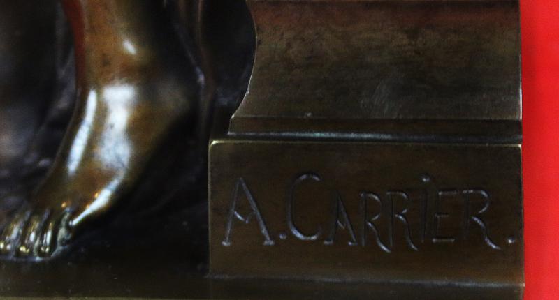 An Absolutely Stunning Napoleon IIIrd, French Bronze. The Woman Reading, ‘La Liseuse’ by World Renown Sculptor, Albert-Ernest Carrier-Belleuse, Mentor to His Apprentice Auguste Rodin Who Became One of The Worlds Most Famous and Valued Sculptors