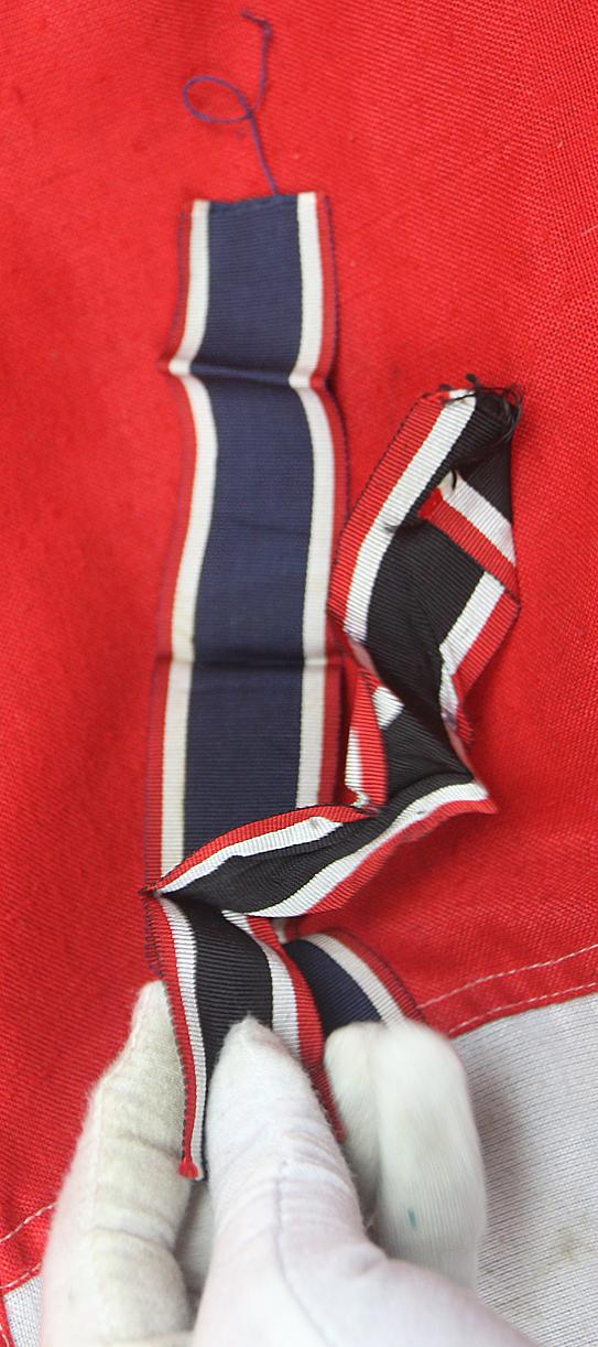 A Very Desirable Early Neck Ribbon for a German WW2 Knight's Cross of the War Merit Cross
