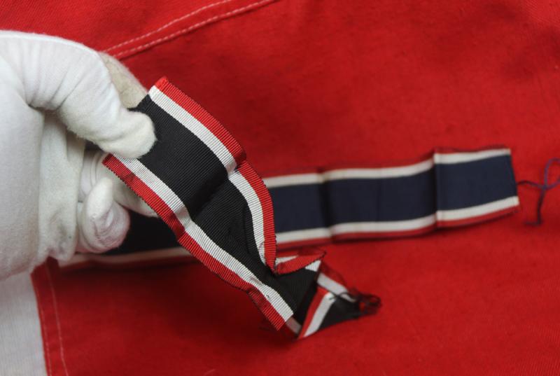 A Very Desirable Early Neck Ribbon for a German WW2 Knight's Cross of the War Merit Cross