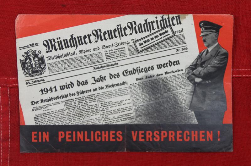 British WW2 Anti Hitler Propaganda Pamphlet