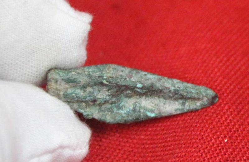 An Original Arrowhead From the Time of Alexander the Great’s War Against Persia, The Battle of the Granicus River, in 334 BC. The Battle Site Was Near The Legendary Site of the City of Troy.. Acquired On a Grand Tour in 1820