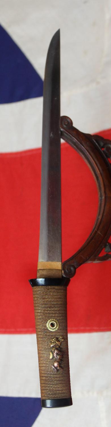 An Exceptionally Beautiful, Almost 500 Year Old Ancient Samurai Aikuchi Tanto, Signed Bizen Osafune Ju Sukesada