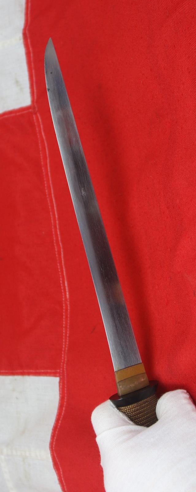 An Exceptionally Beautiful, Almost 500 Year Old Ancient Samurai Aikuchi Tanto, Signed Bizen Osafune Ju Sukesada