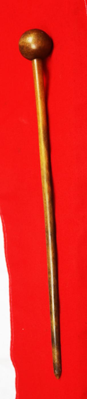 An Original, Zulu War Period, Antique Zulu King's 'Prestige Sceptre', Dating For The Reign of the 1879 Anglo-Zulu War King, Cetshwayo. A Fabulous Carved White Rhino Ubhejane Horn Royal Sceptre Knopkerrie, Circa 1860's to1870