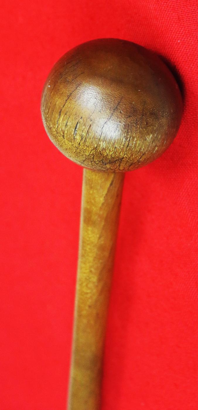 An Original, Zulu War Period, Antique Zulu King's 'Prestige Sceptre', Dating For The Reign of the 1879 Anglo-Zulu War King, Cetshwayo. A Fabulous Carved White Rhino Ubhejane Horn Royal Sceptre Knopkerrie, Circa 1860's to1870