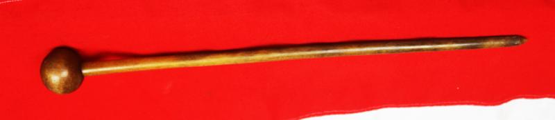 An Original, Zulu War Period, Antique Zulu King's 'Prestige Sceptre', Dating For The Reign of the 1879 Anglo-Zulu War King, Cetshwayo. A Fabulous Carved White Rhino Ubhejane Horn Royal Sceptre Knopkerrie, Circa 1860's to1870