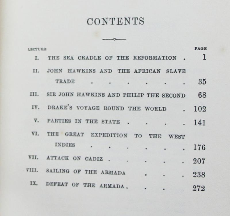 English Seamen By Froude. English Seamen in the 16th Century, Lectures Delivered at Oxford Easter Terms 1893-4