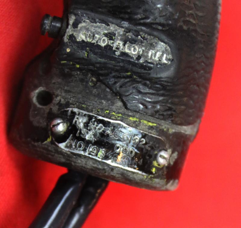 A Fabulous Piece of British Armed Forces Helicopter Aeronautica. A Souvenir of the Falklands War, A Westland Wessex Helicopter Cyclic Control Grip With Wiring