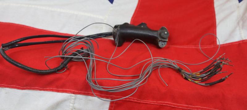 A Fabulous Piece of British Armed Forces Helicopter Aeronautica. A Souvenir of the Falklands War, A Westland Wessex Helicopter Cyclic Control Grip With Wiring