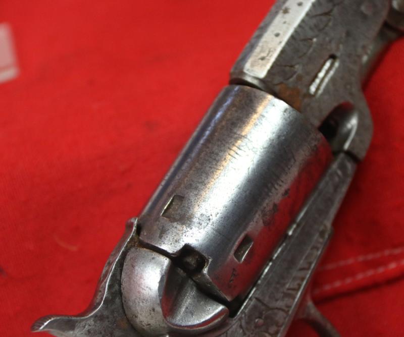 A Very Interesting Antique Civil War Period Belgian 1850's Colt Navy Copy Patent Infringement Revolver