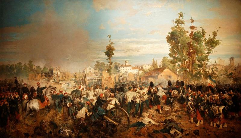 LA CAMPAGNE D'ITALIE DE 1859. CHRONIQUES DE LA GUERRE. Par le Baron de BAZANCOURT, appele par ordre de L'Empereur a la armee d'Italie. avec le plan du champ de bataille Magenta Vol 1