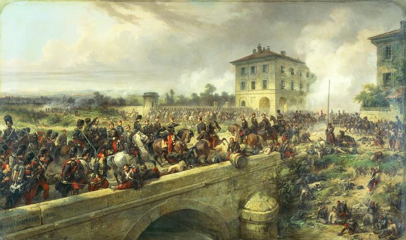 LA CAMPAGNE D'ITALIE DE 1859. CHRONIQUES DE LA GUERRE. Par le Baron de BAZANCOURT, appele par ordre de L'Empereur a la armee d'Italie. avec le plan du champ de bataille Magenta Vol 1