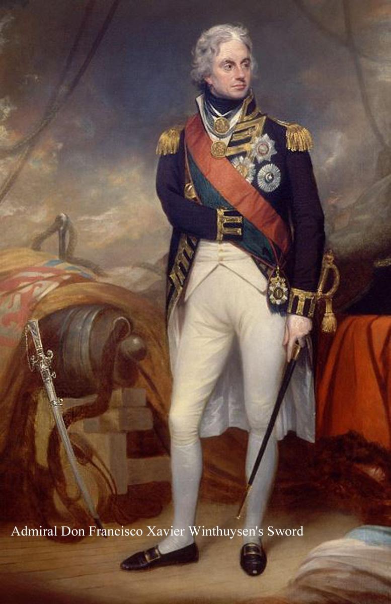 A Fabulous Solid Silver Mounted 'Naval' Captain or Admirals Sword, Near Matching Admiral Don Francisco Xavier Winthuysen's Sword, That Was Surrendered to Commodore Nelson at the Battle of Cape St Vincent in 1797