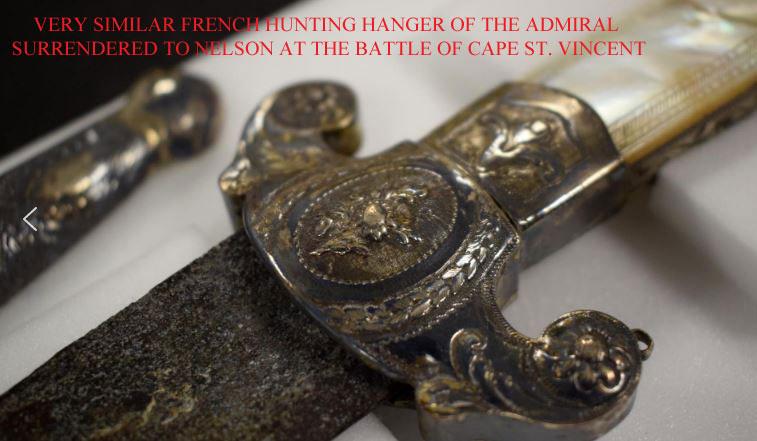 A Fabulous Solid Silver Mounted 'Naval' Captain or Admirals Sword, Near Matching Admiral Don Francisco Xavier Winthuysen's Sword, That Was Surrendered to Commodore Nelson at the Battle of Cape St Vincent in 1797