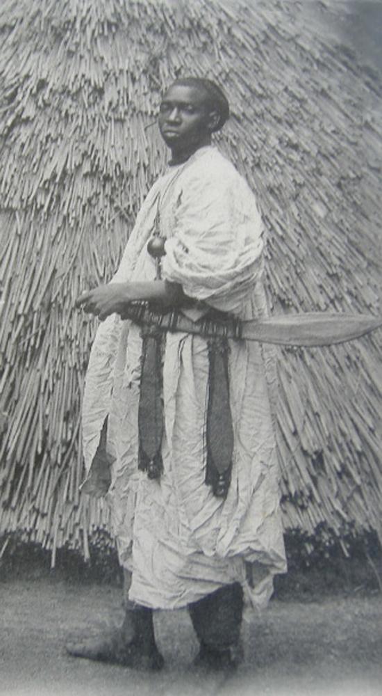 A Beautiful Sword of the Mandinka, West African, with Elaborate Decorative Fittings 20th. Century
