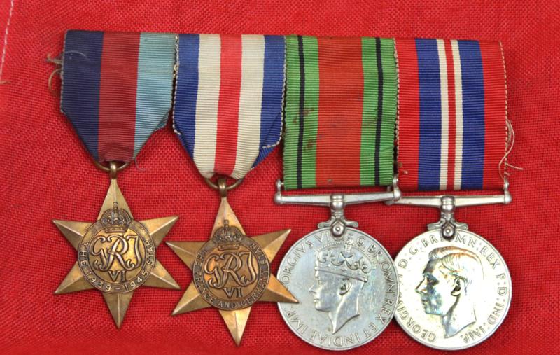 A Group of Four WW2 Medals of Sergeant James Blair Scots Guards