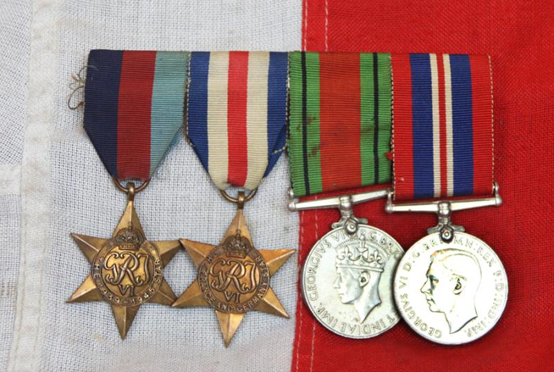 A Group of Four WW2 Medals of Sergeant James Blair Scots Guards
