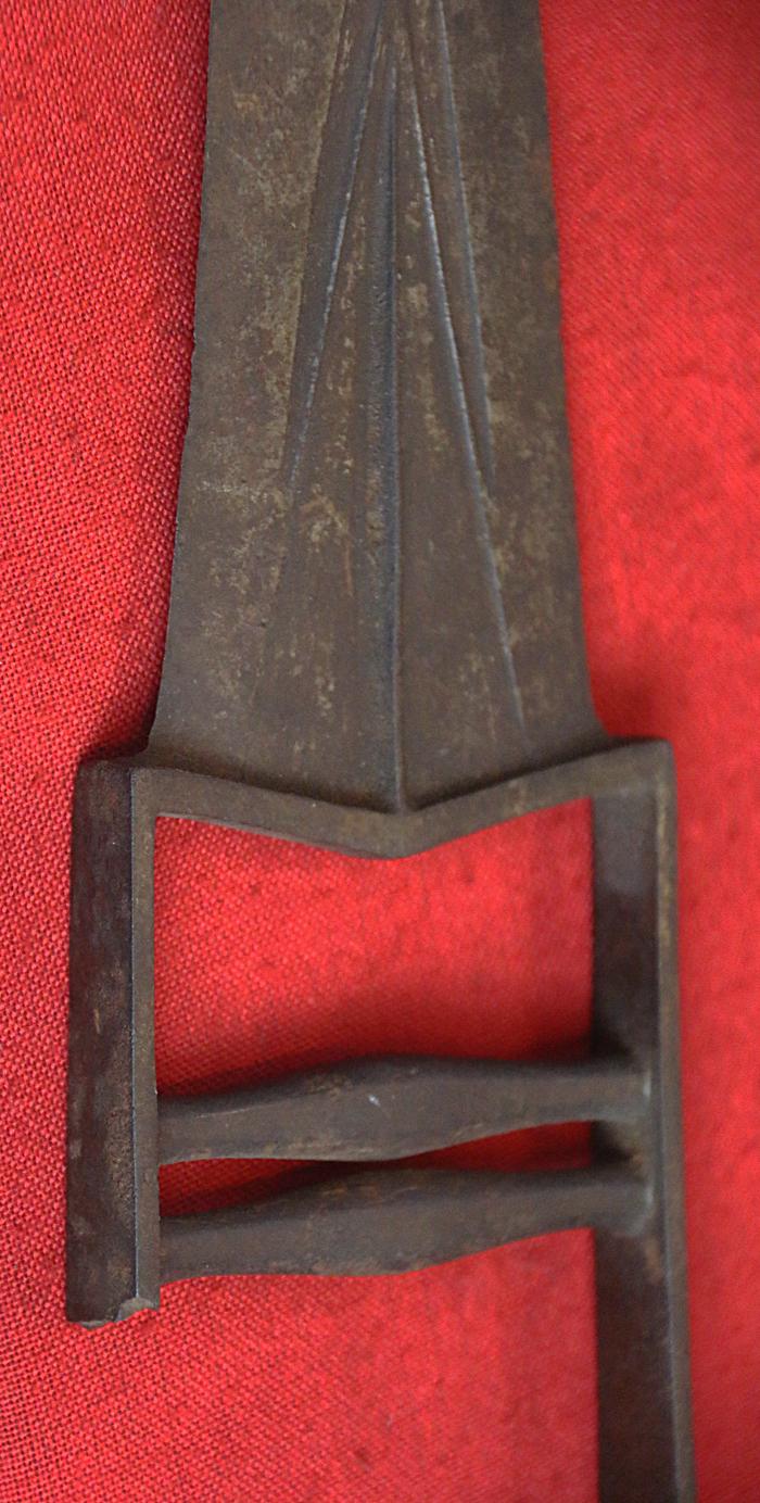 An Antique 18th Century Indian Armour Piercing Punch Dagger Katar, Combat Damaged, or Adapted For Armour Wear